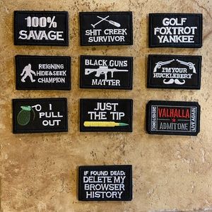 Brand new Velcro patches.